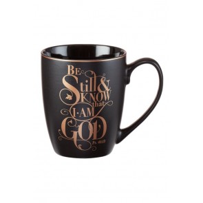 Cană ceramică -- „Be still and know that I am God.” Psalm 46:10
