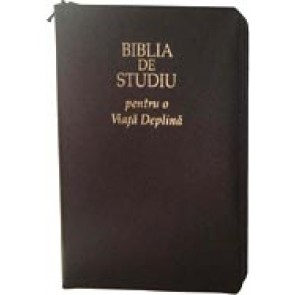 Biblia de studiu pentru o viata deplina [editie deLuxe, piele, bleumarin, fermoar]