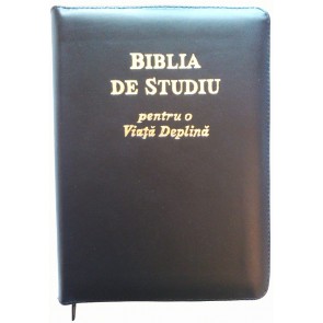 Biblia de studiu pentru o viață deplină [copertă piele neagră, fermoar, index]