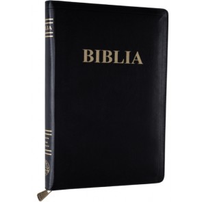 Biblia – piele presată, cu fermoar (27 x 19 cm)